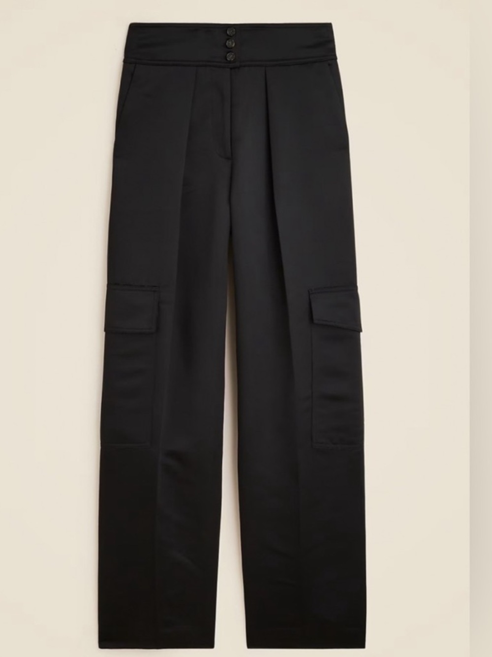 Christopher John Rogers x J.Crew High Rise Cargo Pant in Duchesse Satin size 4 - Picture 4 of 7